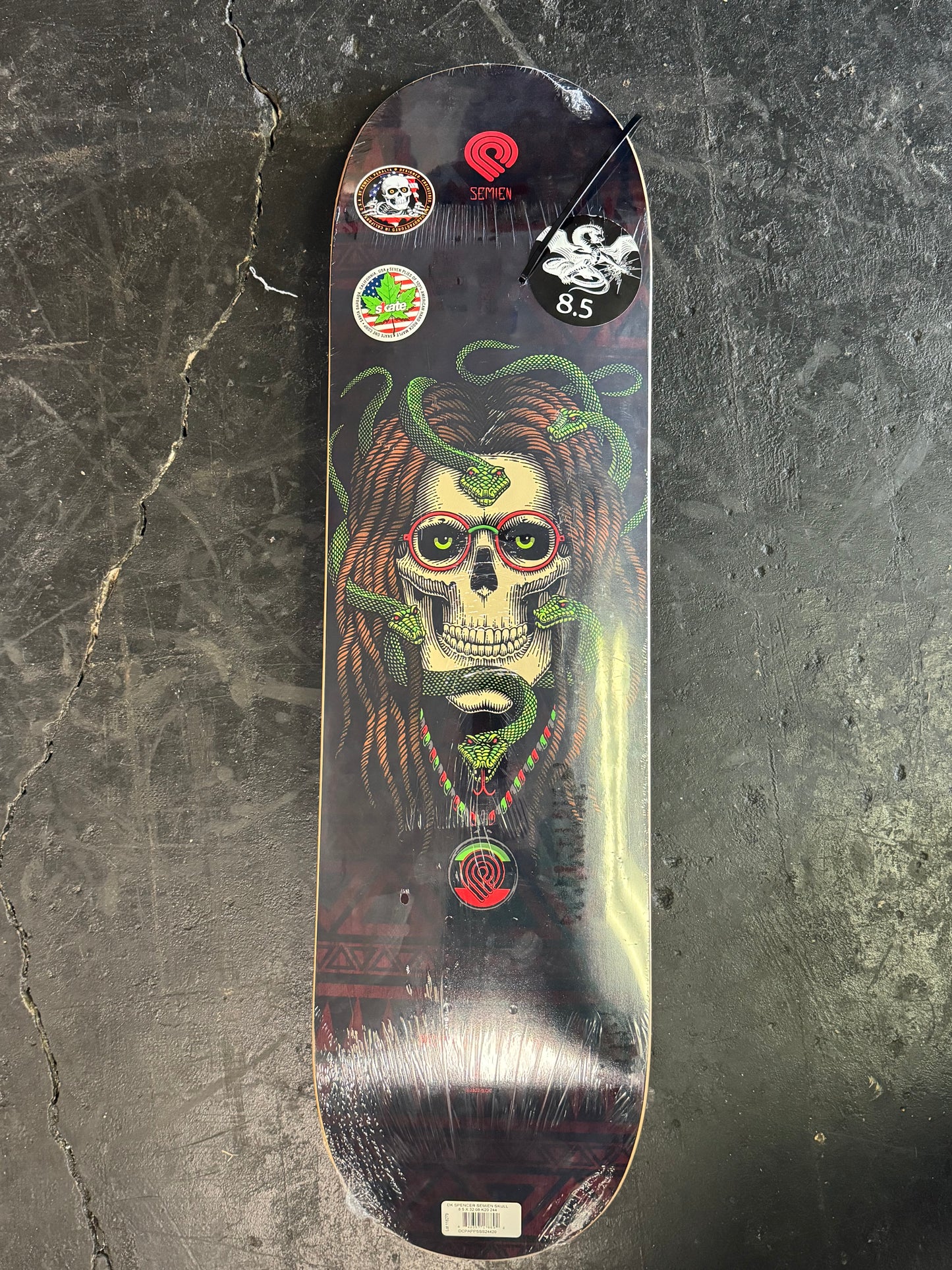 Powell Peralta 8.5 DK Spencer Semien  Skull Deck