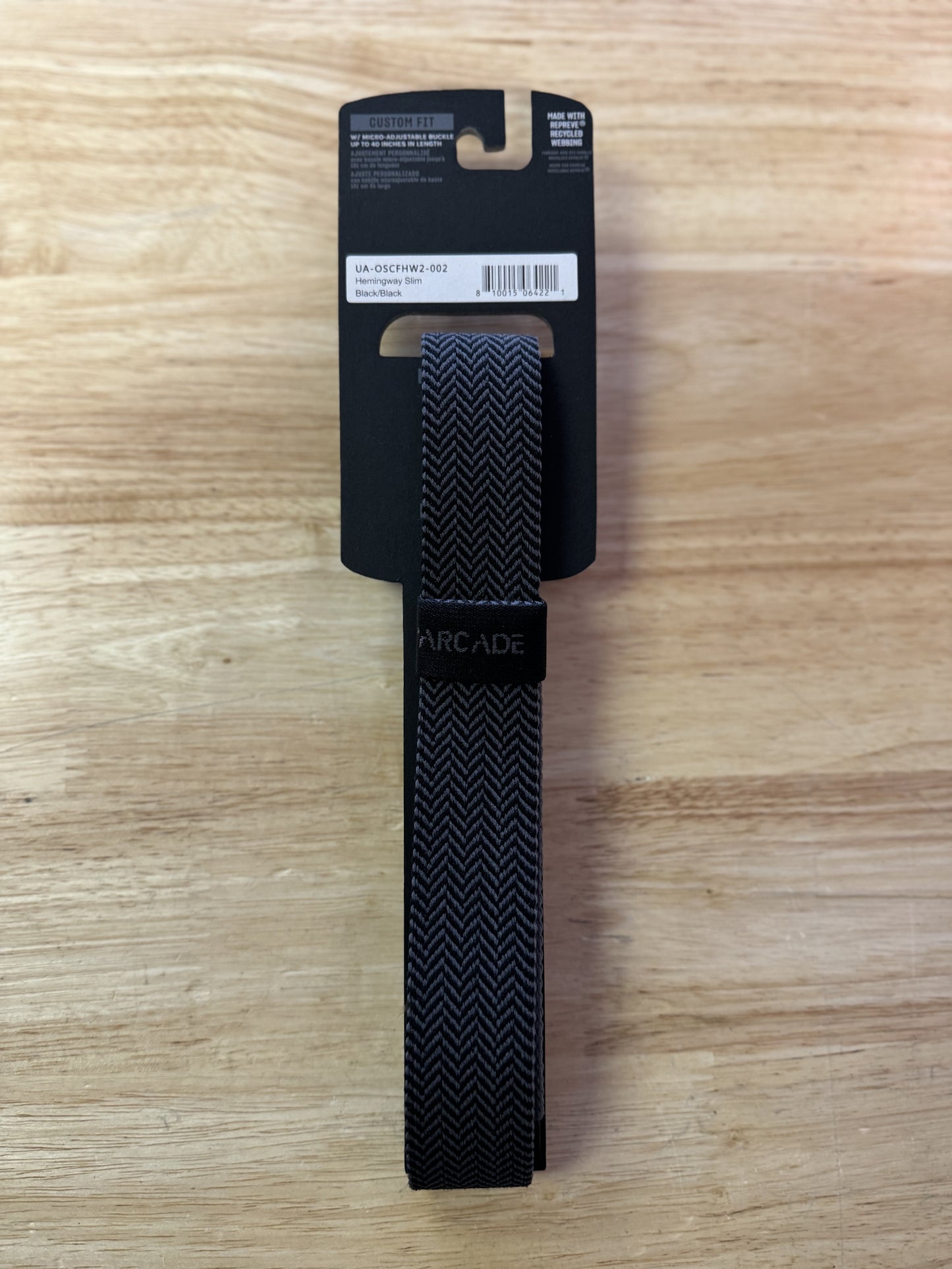 Hemingway Slim Black/Black Arcade Belt