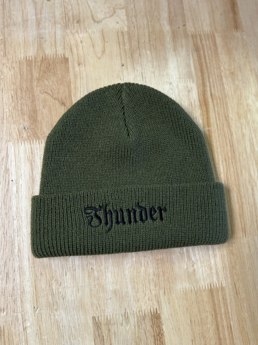 Thunder Script Cuff Beanie