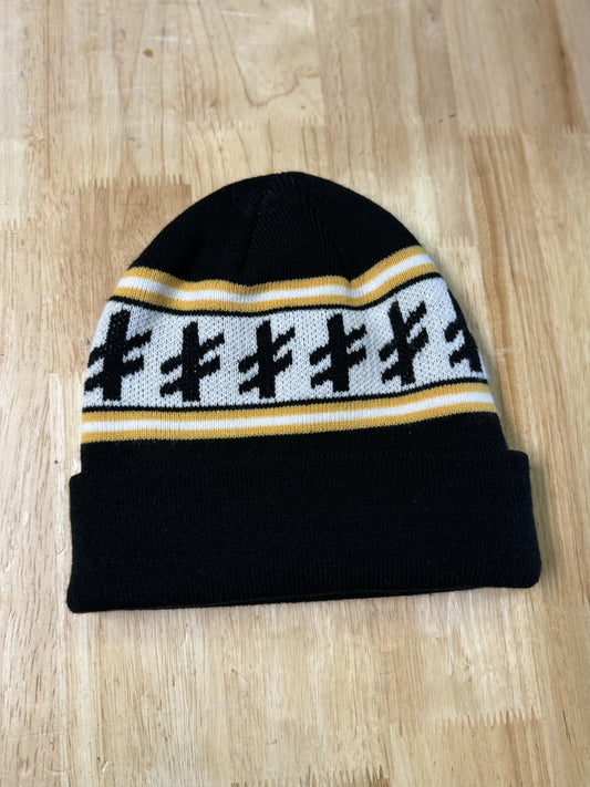 Deathwish Skateboards Gang Logo Black / Yellow Beanie Hat