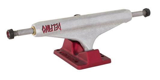 Stage 11 Hollow Delfino Silver Red Independent Skateboard Trucks