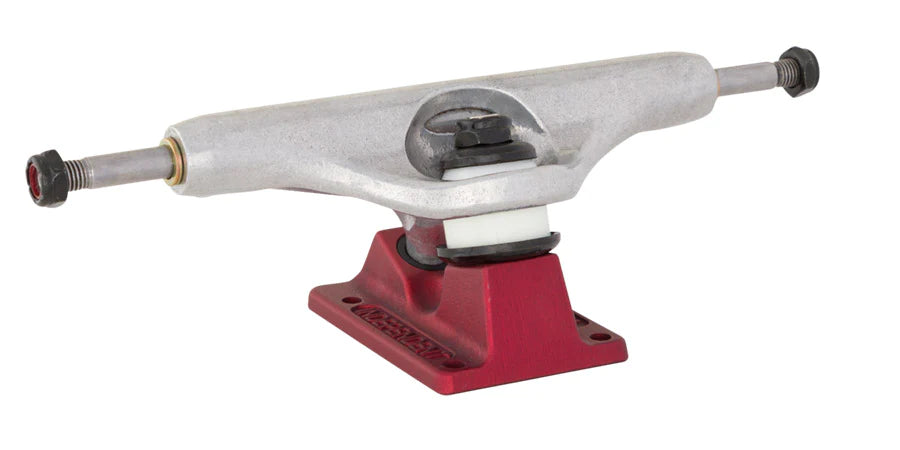 Stage 11 Hollow Delfino Silver Red Independent Skateboard Trucks