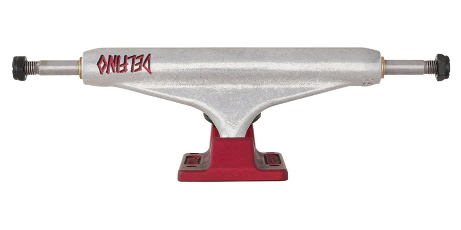 Stage 11 Hollow Delfino Silver Red Independent Skateboard Trucks